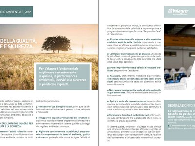 Il gruppo Valagro presenta il bilancio 2012: crescita economica con attenzione alla sostenibilità ambientale